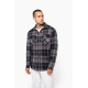 Giacca-camicia a quadri foderata in sherpa K579 Kariban