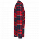 Giacca-camicia a quadri foderata in sherpa K579 Kariban