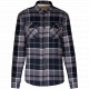 Giacca-camicia a quadri foderata in sherpa K579 Kariban