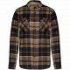 Giacca-camicia a quadri foderata in sherpa K579 Kariban