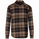 Giacca-camicia a quadri foderata in sherpa K579 Kariban
