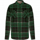 Giacca-camicia a quadri foderata in sherpa K579 Kariban
