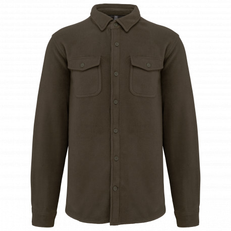 Giacca-camicia in pile foderata in sherpa K582 Kariban