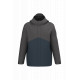 Parka unisex 3 in 1 impermeabile con cappuccio bicolore K6169 Kariban