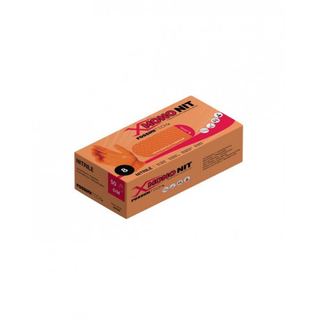 Guanto monouso nitrile 7.0mil, arancione, diamantato, senza polvere X-Glove X-Mono
