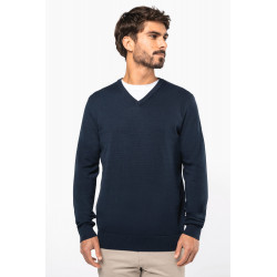 Pullover uomo con collo a V ecosostenibile K980 Kariban