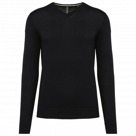 Pullover uomo con collo a V ecosostenibile K980 Kariban
