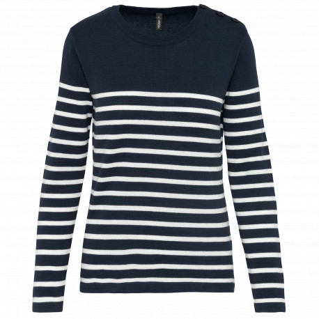 Pullover donna stile marinaio K990 Kariban