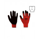 Guanto poliestere/lattice naturale increspato X-Glove X-Dry
