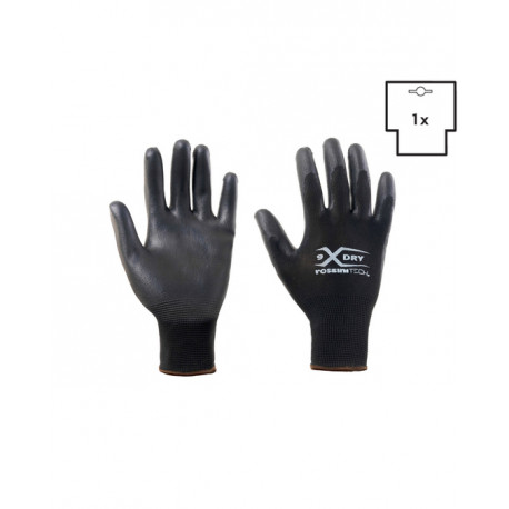 Guanto poliestere/poliuretano nero X-Glove X-Dry