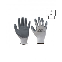 Guanto poliestere/nitrile liscio grigio X-Glove X-Oil