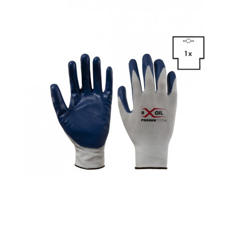 Guanto poliestere/nitrile liscio X-Glove X-Oil