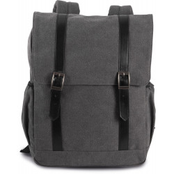 Zaino in canvas con patta KI0143 Kimood