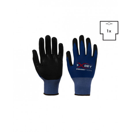 Guanto nylon/nitrile micro schiuma traspirante puntinato X-Glove X-Dry
