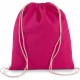 Sacca zaino in cotone BIO con coulisse KI0147 Kimood