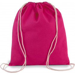 Sacca zaino in cotone BIO con coulisse KI0147 Kimood