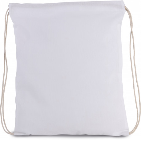 Sacca zaino in cotone BIO con coulisse KI0147 Kimood