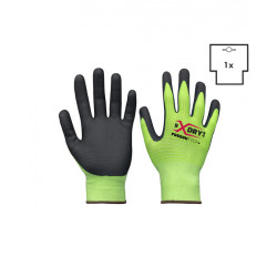 Guanto Nylon-spandex/nitrile micro-schiuma traspirante verde X-Glove X-Dry