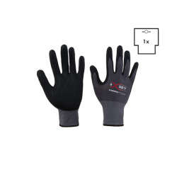 Guanto Nylon-spandex/nitrile micro-schiuma traspirante nero X-Glove X-Dry
