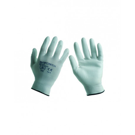 Guanto nylon/poliuretano bianco Sheltech