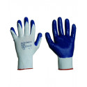 Guanto nylon bianco/nitrile royal Sheltech
