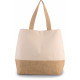 Shopper in tela di cotone e juta KI0235 Kimood