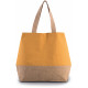 Shopper in tela di cotone e juta KI0235 Kimood
