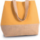 Shopper in tela di cotone e juta KI0235 Kimood