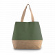 Shopper in tela di cotone e juta KI0235 Kimood