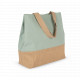Shopper in tela di cotone e juta KI0235 Kimood