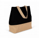 Shopper in tela di cotone e juta KI0235 Kimood