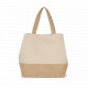 Shopper in tela di cotone e juta KI0235 Kimood