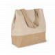 Shopper in tela di cotone e juta KI0235 Kimood