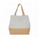 Shopper in tela di cotone e juta KI0235 Kimood