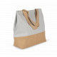 Shopper in tela di cotone e juta KI0235 Kimood