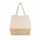 Shopper in tela di cotone e juta KI0235 Kimood