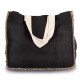 Borsa in juta con cucitura a contrasto KI0248 Kimood
