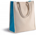 Borsa shopping in cotone/juta - 23 L KI0253 Kimood