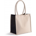 Borsa shopping in cotone/juta - 17 L KI0255 Kimood