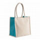 Borsa shopping in cotone/juta - 17 L KI0255 Kimood