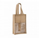 Borsa porta-bottiglie in juta KI0268 Kimood
