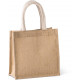 Borsa stile shopper in tela di juta - modello piccolo KI0272 Kimood