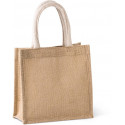 Borsa stile shopper in tela di juta - modello piccolo KI0272 Kimood