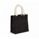 Borsa stile shopper in tela di juta - modello piccolo KI0272 Kimood