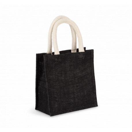 Borsa stile shopper in tela di juta - modello piccolo KI0272 Kimood