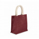 Borsa stile shopper in tela di juta - modello piccolo KI0272 Kimood