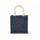 Borsa stile shopper in tela di juta - modello piccolo KI0272 Kimood