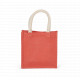 Borsa stile shopper in tela di juta - modello piccolo KI0272 Kimood
