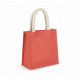 Borsa stile shopper in tela di juta - modello piccolo KI0272 Kimood