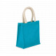 Borsa stile shopper in tela di juta - modello piccolo KI0272 Kimood